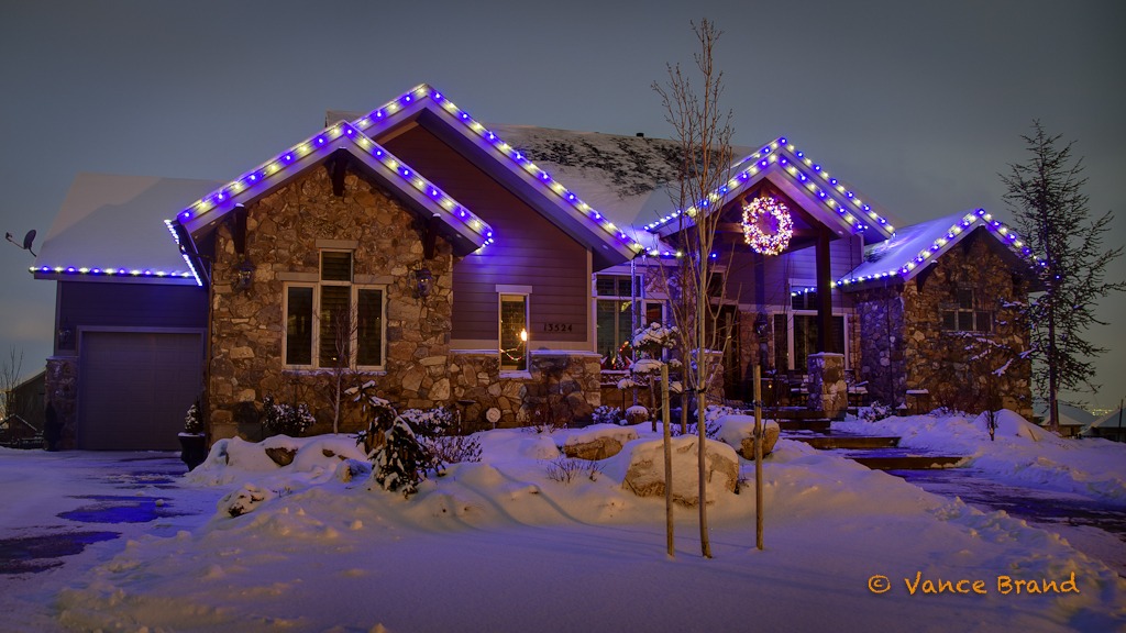 House with lights