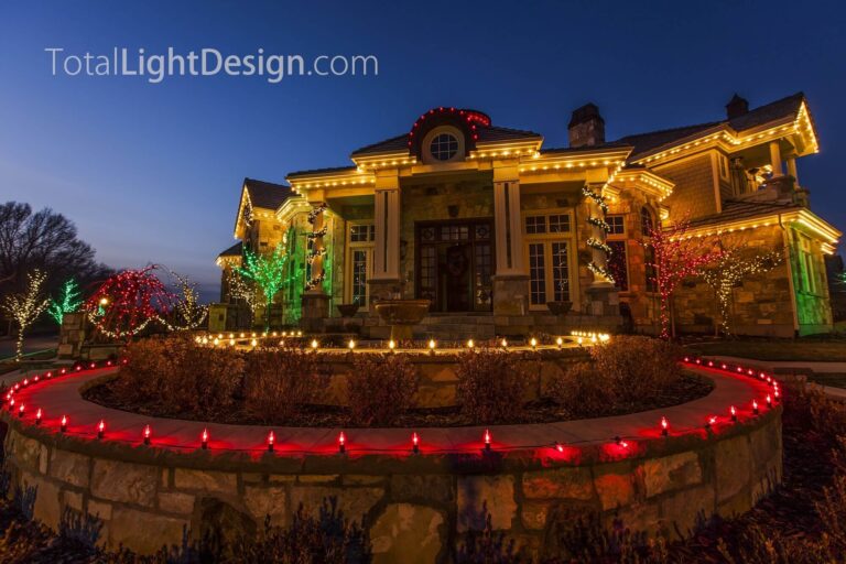 House with lights