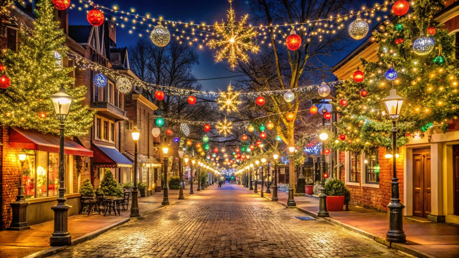 House with lights